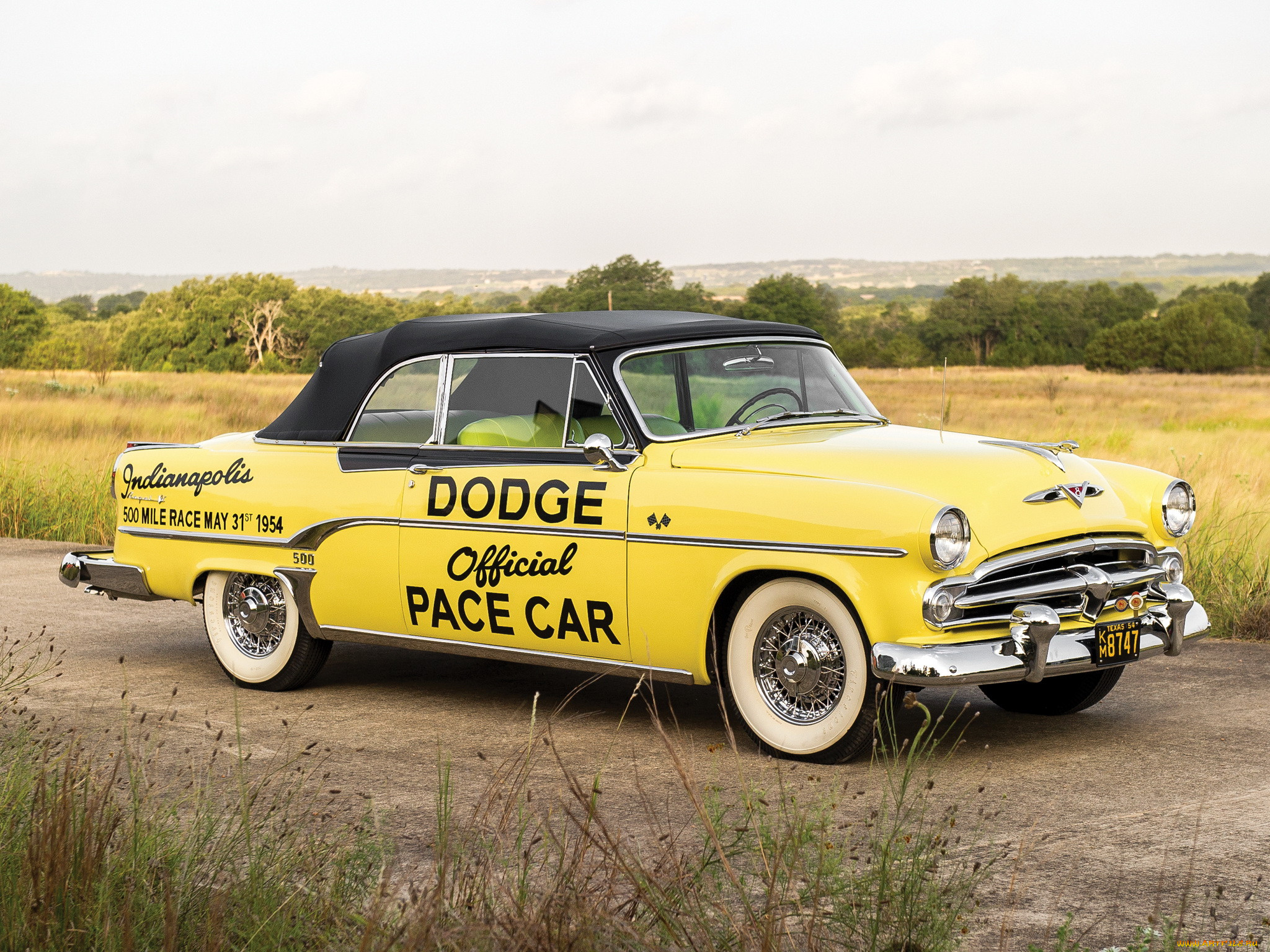 , dodge, royal, convertible, indy, 500, 1954, 53-3, car, pace